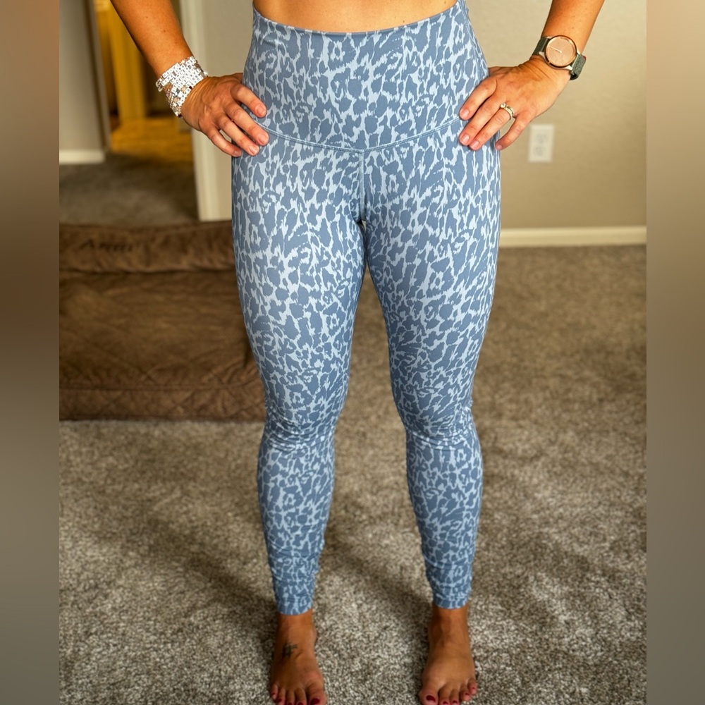 Tavi 7/8 leggings leopard blue pattern